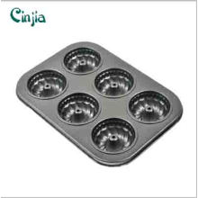 6 Cup Aluminun Aolly Madeleine Pancavity Nonstick Bakeware